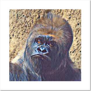 Western Lowland Gorilla Posters and Art